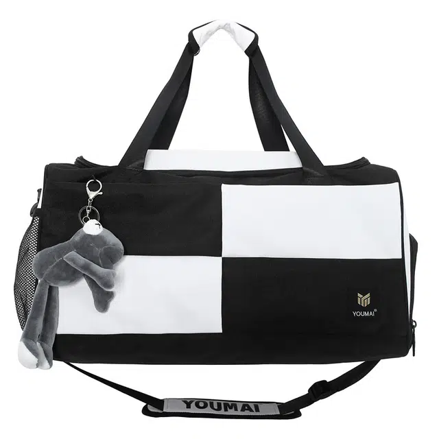 醇龙 大容量短途旅行干湿分离多用 牛津布 单肩包 男女同款情侣款 黑/青绿/蓝/灰/粉/紫/黄/红/白