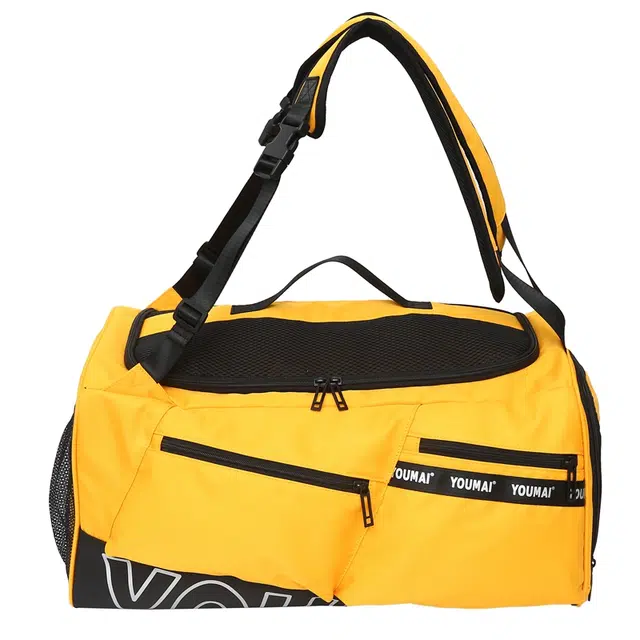 醇龙 休闲简约多功能旅游时尚百搭潮流 尼龙布 旅行包 男女同款情侣款 黄/红/黑/粉/卡其/绿