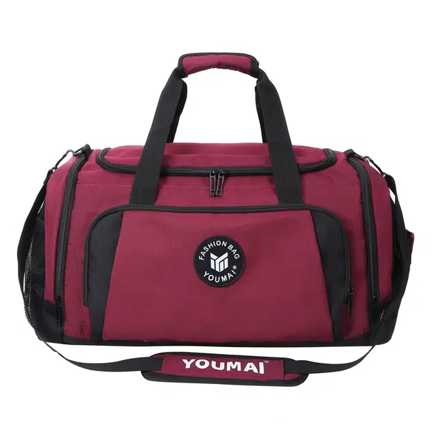 醇龙 多功能大容量干湿分离 牛津布 旅行包 男女同款情侣款 酒红色 青绿色/牛仔蓝色/黑色/灰色/黄色/紫色