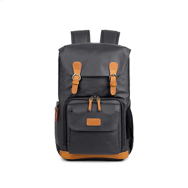 恒源祥 时尚轻便相机内胆包机能风机车 帆布 双肩包 男款 深蓝色/卡其色/军绿色