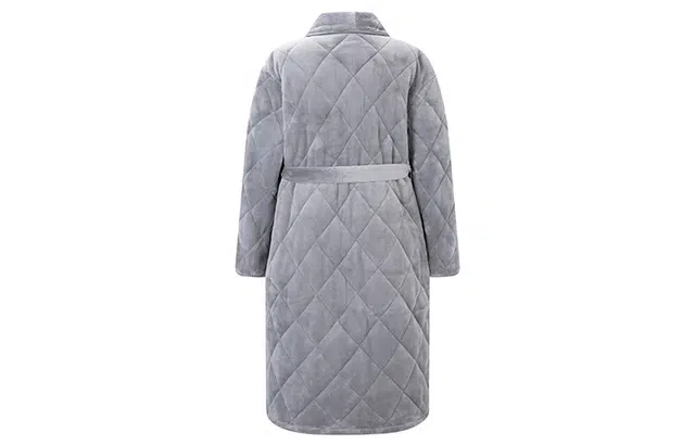 弗利少女 法兰绒加绒加厚保暖秋冬季家居服睡袍 女款