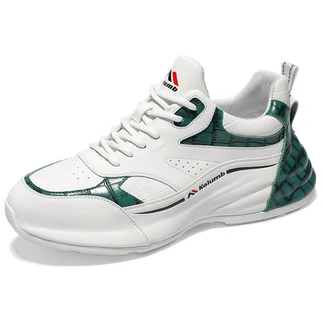 哥仑步 头层牛皮超纤皮 百搭舒适 减震耐磨透气 低帮 生活休闲鞋 男款