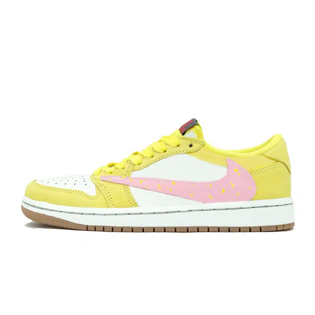 Travis Scott x Air Jordan 1 Low "Yellow Pink"