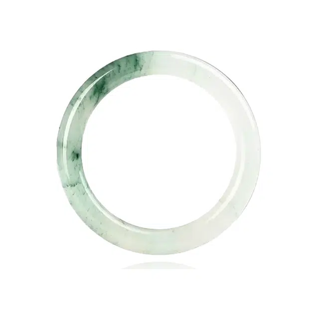 重庆金店 复古优雅山水气质素雅圆条素圈美人镯新中式国风古风汉服旗袍 玉髓 手镯 男女同款情侣款