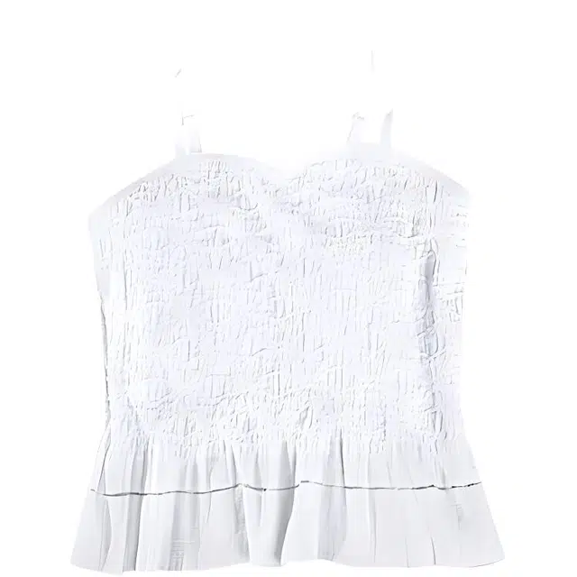 帕兰朵 一体式带胸垫打底女内搭肩带背心内衣美背上衣纯色简约休闲吊带 女款 白色
