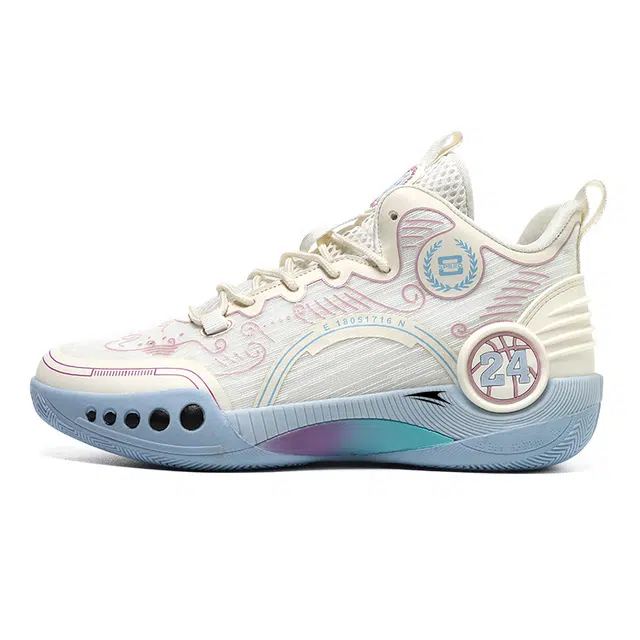 金莱克 时尚舒适 减震增高 高帮 篮球鞋 男女同款 米色