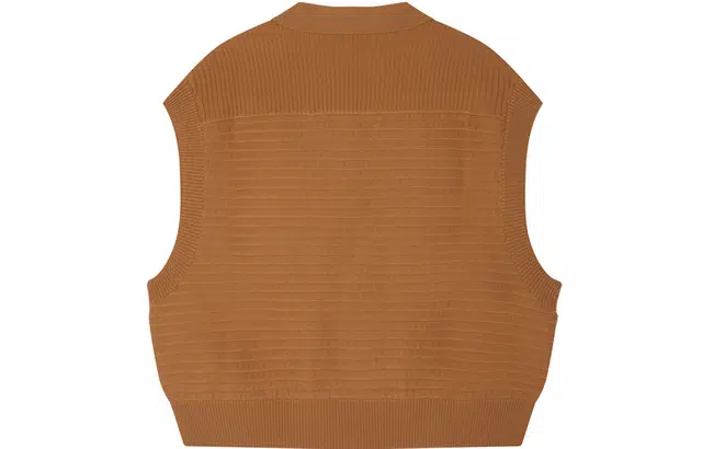 速写 无袖多口袋拼接毛衫背心毛衣 男款