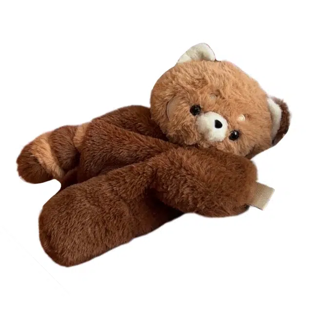 抱竹 古力古力 小熊猫趴趴 可爱百搭玩偶 聚酯纤维 双肩包 中号 女款 棕色