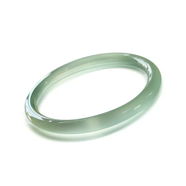 谧月珠宝 油青 新中式民国风精致素雅气质温婉大方 轻奢款古风高级感旗袍汉服薄荷曼波 玛瑙 玉石手镯 女款