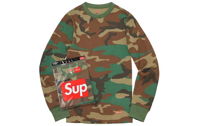 Supreme FW19 Week 9 x Hanes Thermal Crew