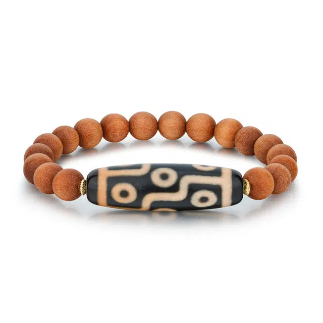 佐卡伊 九眼天珠 招财转运 手工编织 吉祥平安 新中式可调节 项链  玛瑙 玉石手串 男女同款情侣款