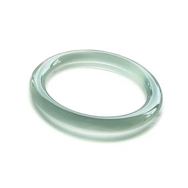 谧月珠宝 新中式 轻奢国潮复古风油青色冰种美人镯 转运旺夫平安精致优雅轻奢清冷小众设计温柔甜蜜 玛瑙 玉石手镯 女款