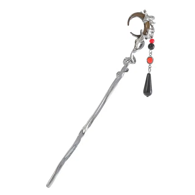 如花梦 新中式古风玄月发钗 小众清冷感设计发饰头饰 古装马面裙造型配饰发簪 女款