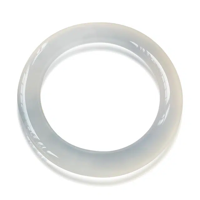 谧月珠宝 白月光荔枝冻莹润透亮温婉气质创意小众高级感日常百搭显白款 新中式复古国潮精致轻奢通勤大气 玛瑙 玉石手镯 女款