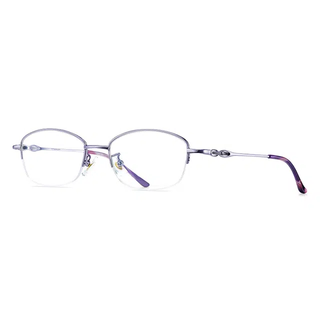 苍木优品 半框近视眼镜框 高级感小框可佩防雾防蓝光变色镜片 方形 光学镜架 男女同款情侣款