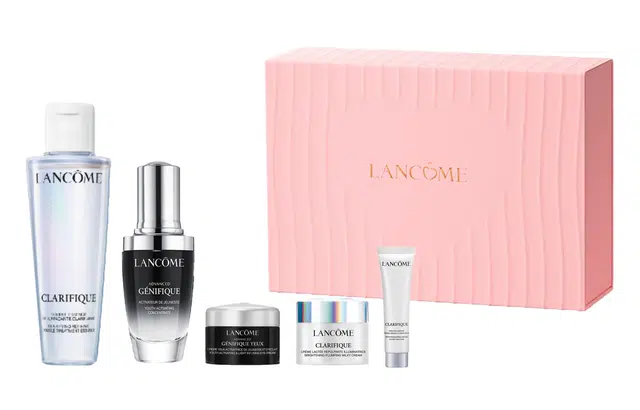 兰蔻 七夕限定小黑瓶精华礼盒护肤套装 舒缓保湿补水补水滋润型 五件套