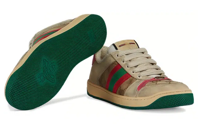 GUCCI Screener Leather Sneaker GG