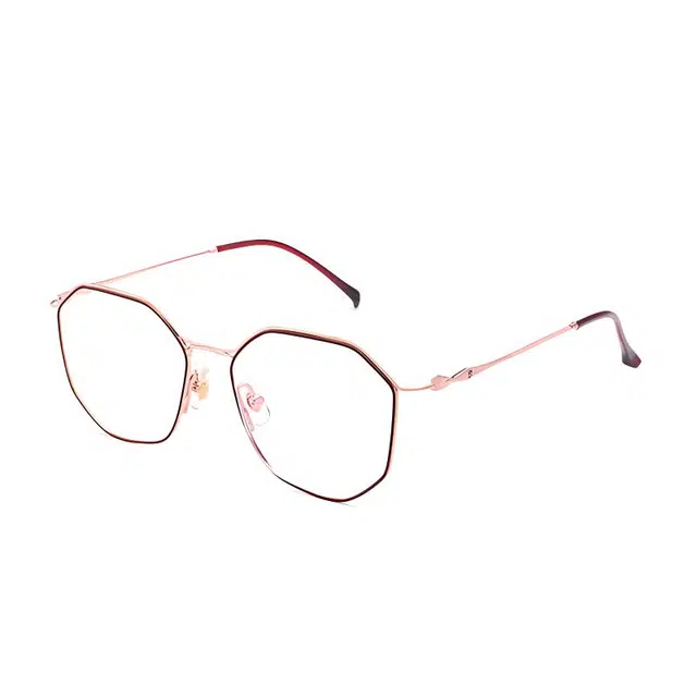 【联系客服可配度数】 佐川 防蓝光眼镜    圆脸多边形素颜神器近视眼镜框 显脸小 纯钛不锈钢 不规则形 光学镜架 男女同款情侣款