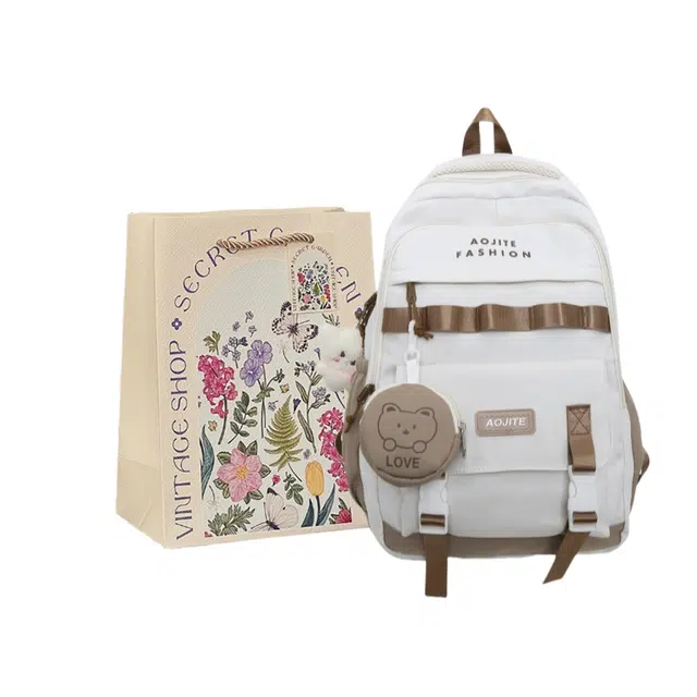 爱尔绅特 时尚轻便休闲百搭 尼龙 双肩包 男女同款情侣款 多色