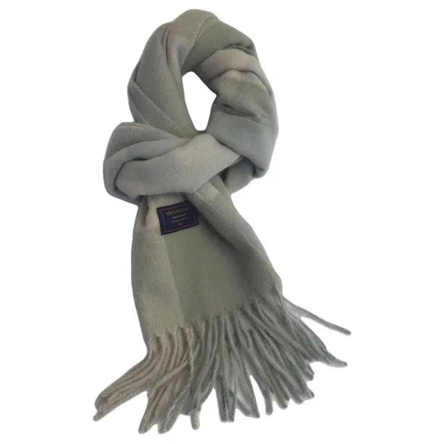 木林森 英国澳洲羊毛格子秋冬季保暖羊绒 涤纶 绒线围巾 男女同款情侣款