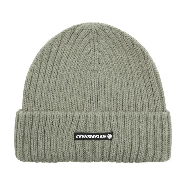 LiNing Knit Letter Logo Beanie Glazed Green
