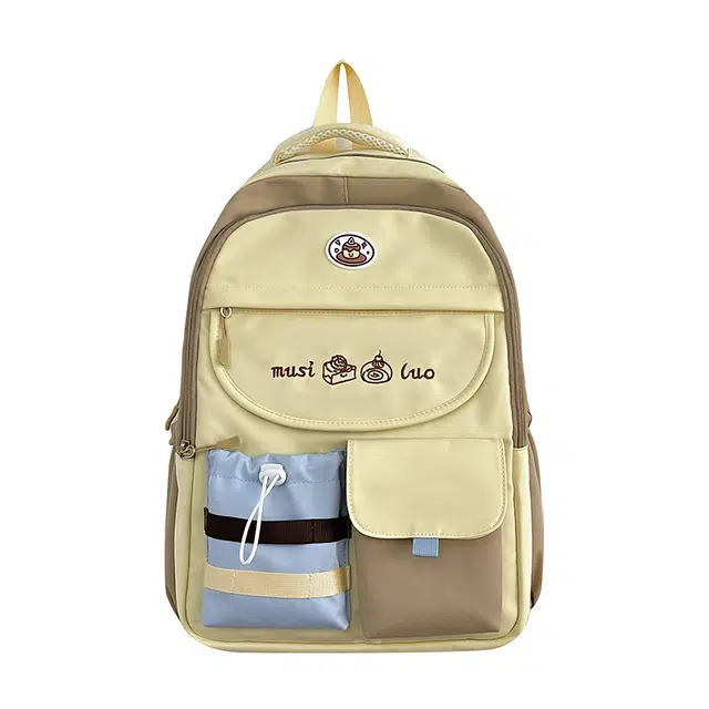 醇龙 高颜值多口袋百搭 尼龙 双肩包 常规 女款 多色