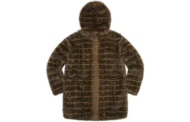 Supreme Faux Fur Hooded Coat