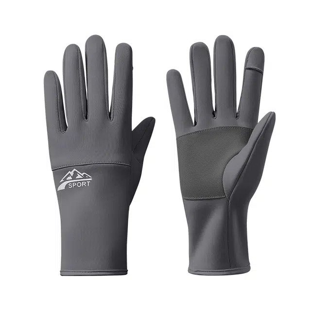 南极人 秋冬季防雨雪防泼水加绒户外骑行开车防风防寒可触屏防滑 加厚 滑雪手套 女款