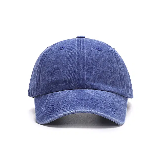 木林森 美式复古做旧水洗牛仔纯色简约显脸小 棉 鸭舌帽 男女同款情侣款