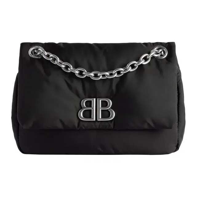 Balenciaga B Logo Mini Nylon Bag Black