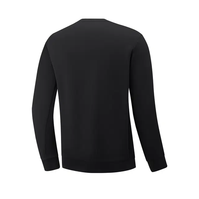 特步 综训系列 字母印花圆领套头休闲运动长袖卫衣 男款