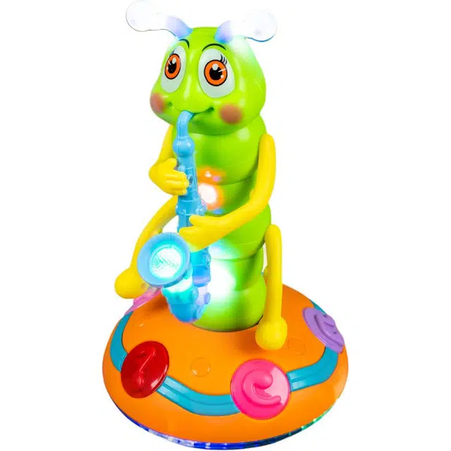 乐乐鱼 电动扭扭虫毛毛虫 早教益智 玩具