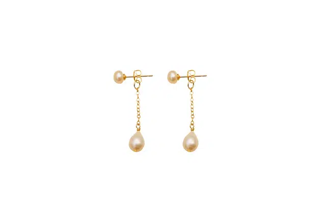 克拉日记 流苏耳线巴洛克 气质优雅 耳坠耳饰 淡水珍珠 耳环 女款