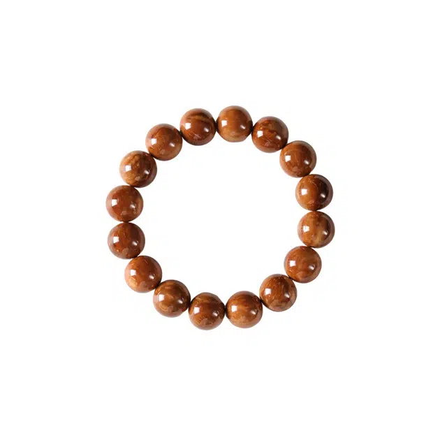 心草 复古文艺新中式国潮汉唐风转运珠 光珠正圆佛珠文玩 创意挂件单圈文玩 库克 菩提类手串 男女同款情侣款