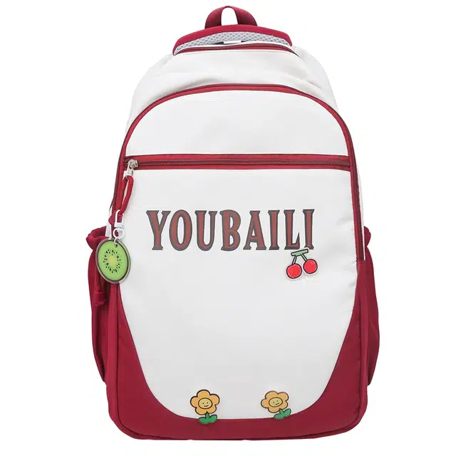 德力熊 尼龙 大容量百搭减负 双肩包 女款 黑色/粉色/红色/卡其色/绿色