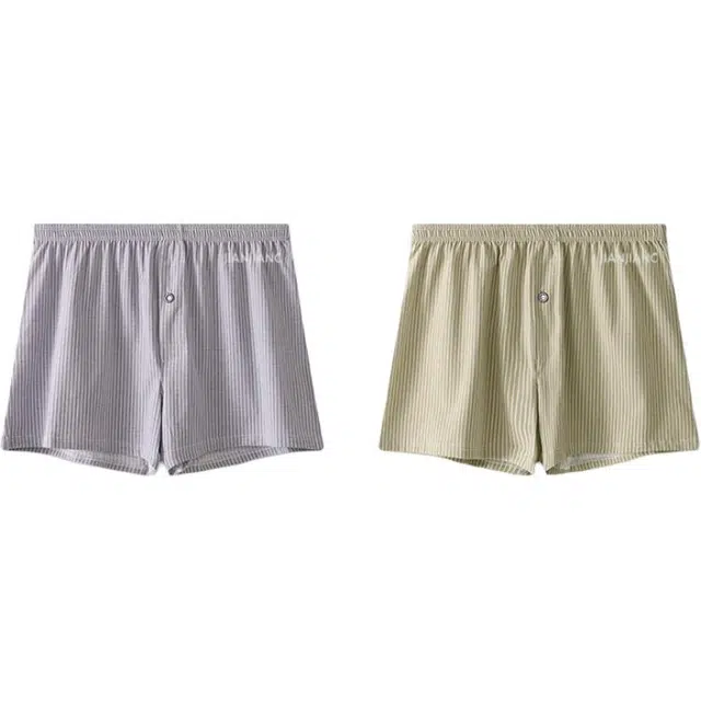 健将 宽松中腰休闲家居平角短裤 男款 组合装