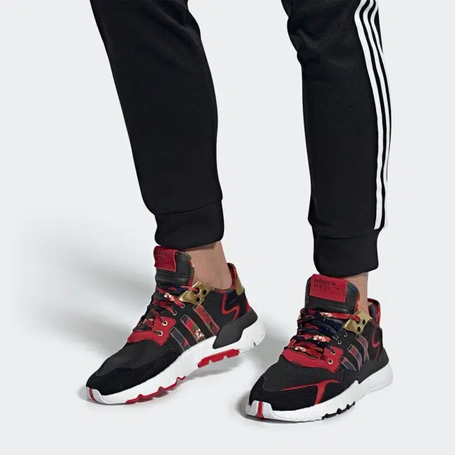 adidas Nite Jogger Black Gold Red