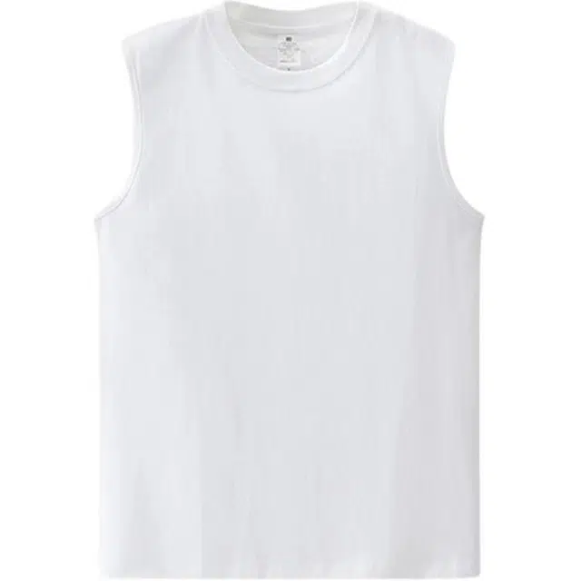 雅鹿 运动舒适潮流薄款无袖打底衫外穿背心 男款