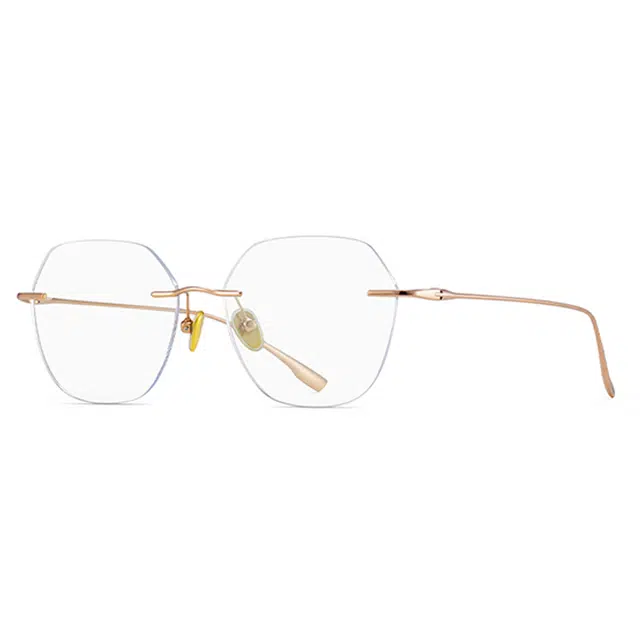 苍木优品 超轻无边框小框可佩防雾变色配防蓝光金丝无框 不规则形 光学镜架 男女同款情侣款