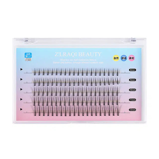 简应舒 假睫毛夹心花纤朵混装 单簇 中心加密自然灵动轻盈无感