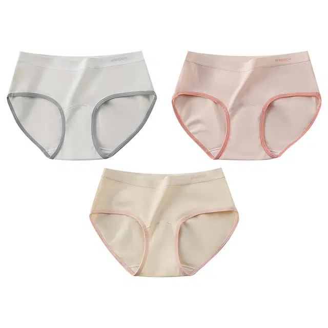 帕兰朵 抗菌棉裆棉质时尚可爱趣味印花内裤 女款 组合装