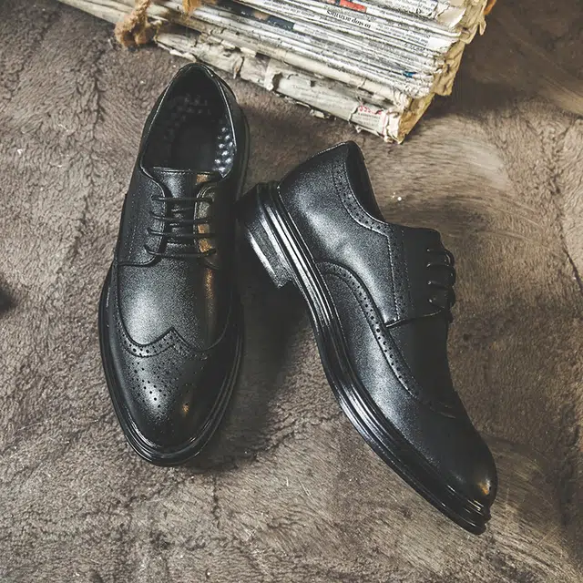 健休 二层牛皮 经典百搭 日常通勤 舒适轻便 休闲鞋 男款