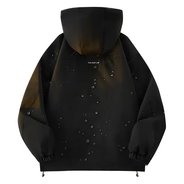 雅鹿 美式户外山系高街纯色户外连帽简约休闲宽松工装高级感夹克外套 男女同款