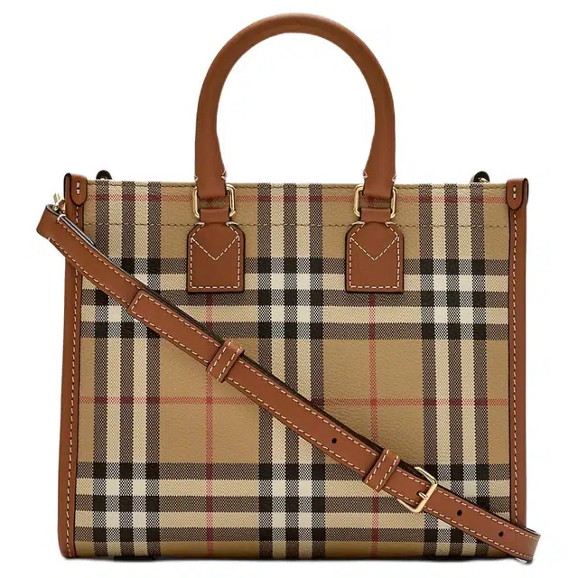 Burberry Freya Tote Bag Mini Beige