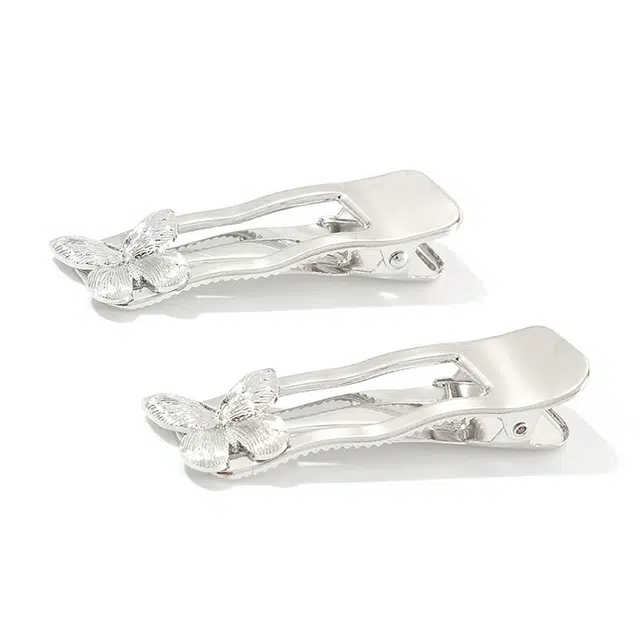 如花梦 在逃公主小众 冷淡风金属蝴蝶  碎发刘海侧边夹 发夹 女款