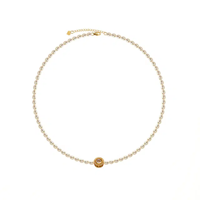 安道子 时尚设计 淡水珍珠 项链 女款