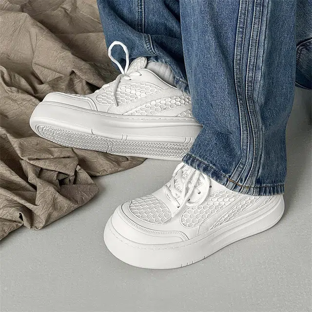 健休 舒适商务 低帮 生活休闲鞋 男款 白色