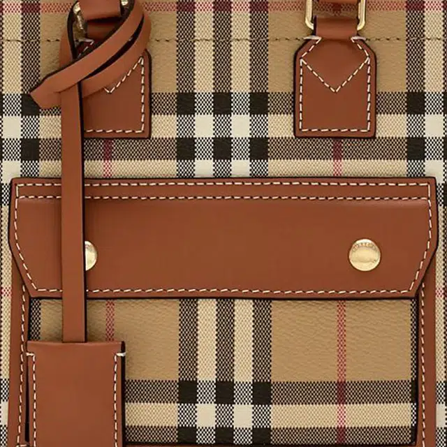 Burberry Freya Tote Bag Mini Beige