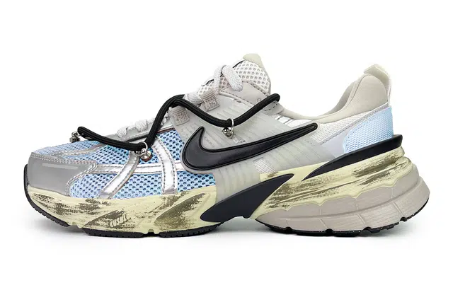 Nike V2K Run Blue Silver