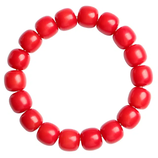 月印百川 盘玩高油高密古风手把件 新中式国潮设计文玩 喜庆红色本命年转运素圈 轻奢小众设计手饰 菩提根 手串 男女同款情侣款 礼盒装